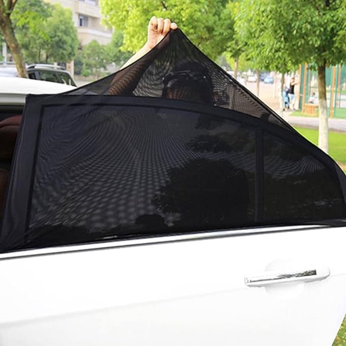Autoraamschermen voor baby's, uv-bescherming, verpakking van 2 stuks