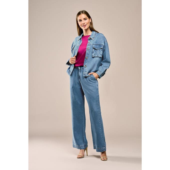 Berry Blouse Denim Blauw