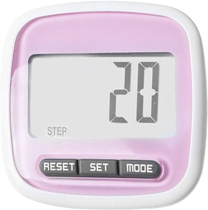 Stappenteller - Loopmeter Activiteitentracker - Gezonde Levensstijl - 3D Sensor Technologie - 30 Dagen Data - Roze