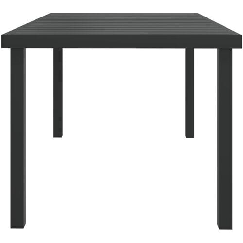 vidaXL - Tuintafel - 140x90x74 - cm - aluminium - en - HKC - zwart