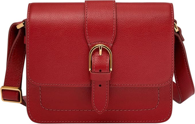 FOSSIL Schoudertas Zoey Large Crossbody Garnet Rood