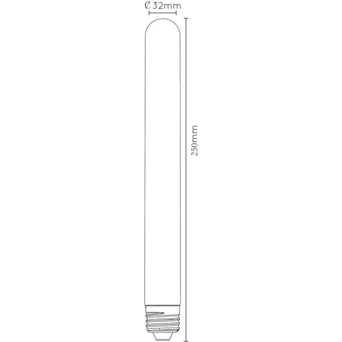 Lucide Ledfilamentlamp T32 - Amber - D3,2cm - H25cm - Dimbaar - Warm Wit - E27 - 4,9w