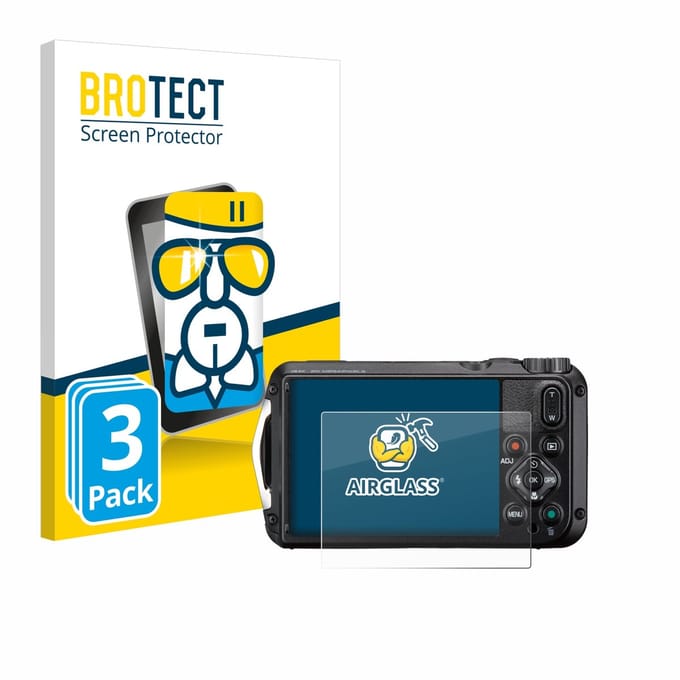 Screenprotector 3 Stuks voor Ricoh Pentax WG-8 Beschermglas transparant