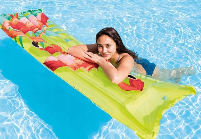 Bedrukt opblaasbaar matras 3 modellen Intex