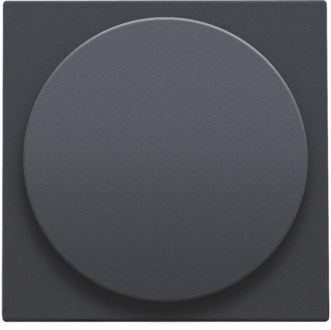 Niko - Centraalplaat draaiknopdimmer of extensie anthracite - 122-31003