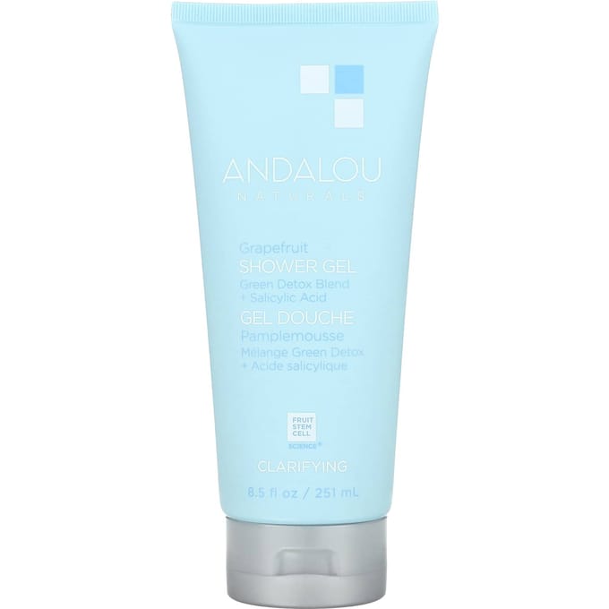 Andalou Naturals, Gel Douche Pamplemousse, Clarifiant, 8,5 fl oz (251 ml) white