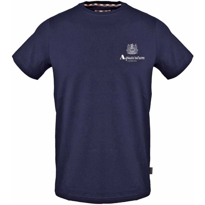 Aquascutum Herenlogo T-Shirt (Marine)