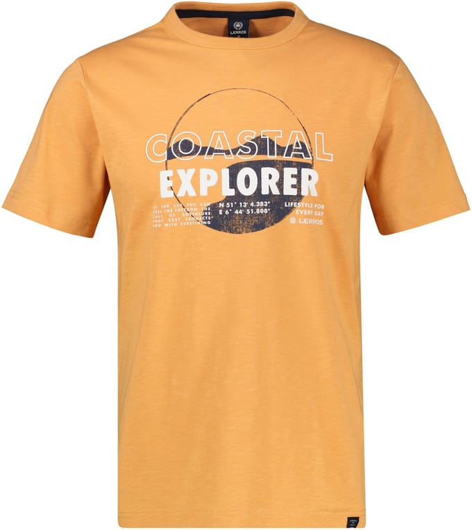 Lerros T- Shirt Oranje Maat XL