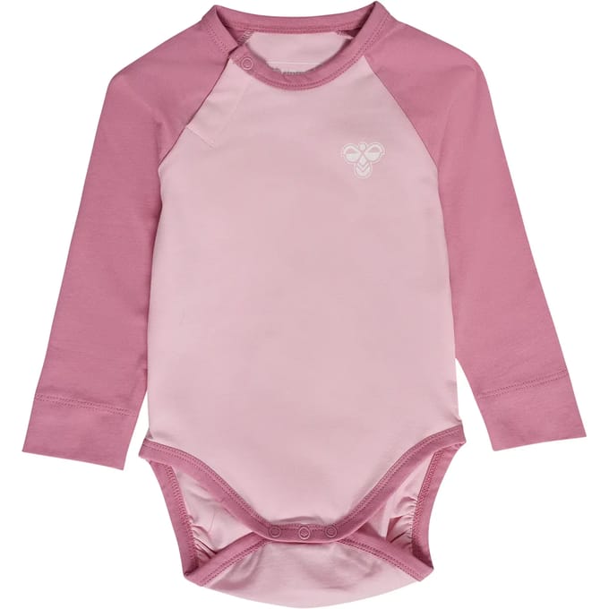 Hummel kinderbody met lange mouwen Hmlmini Raglan L/S Bee 233866