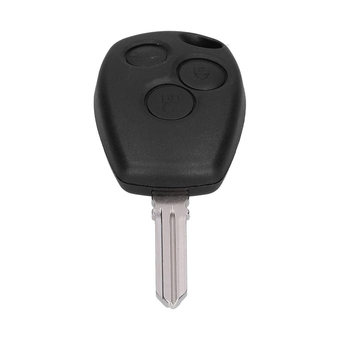 Télécommande Clé de Voiture PCF7961M 433MHZ 3 Boutons Sensible Noir Remplacement pour Renault black