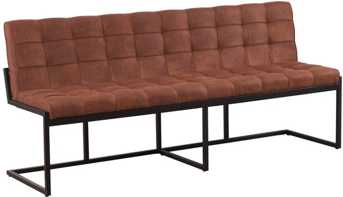Eetkamerbank 200cm Vito cognac microvezel eetbank