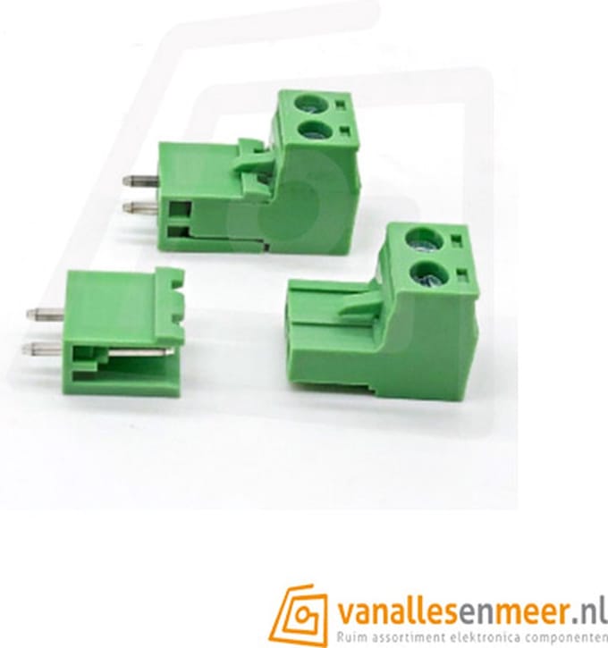 Schroef terminal 2pin 2-delig recht KF2EDG 5.08