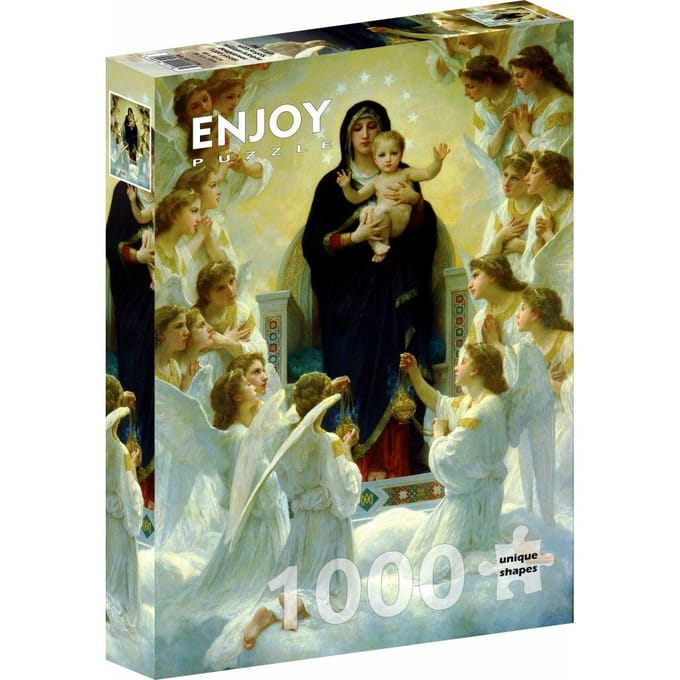 William Bouguereau - The Virgin with Angels Puzzel 1000 Stukjes
