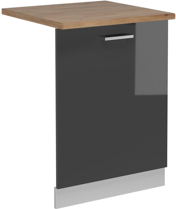 Vicco R-Line Vaatwasserfrontpaneel – 60 cm, WB Eik Antraciet Hoogglans