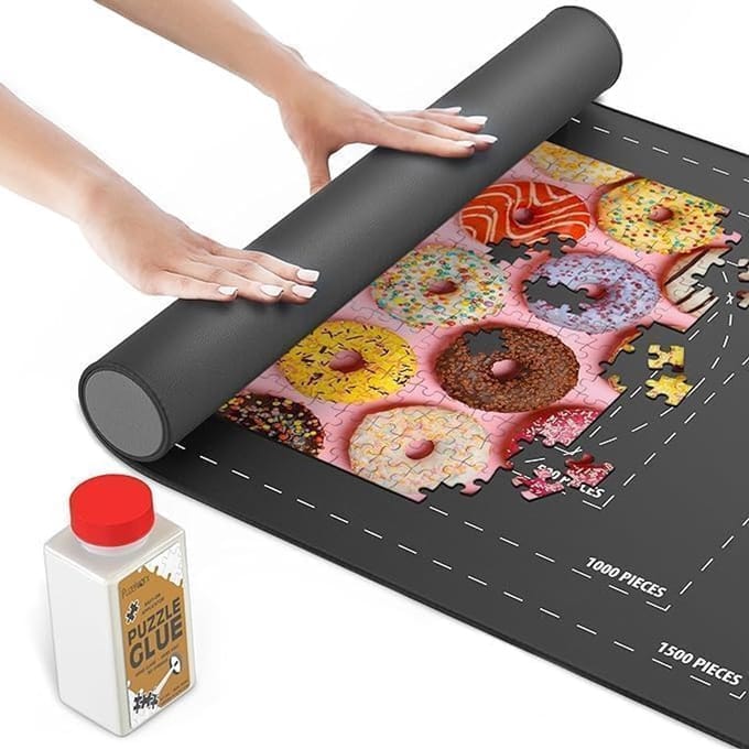 Puzzeltafel - Puzzelmat - Puzzelmap - Puzzelbord -Zwart