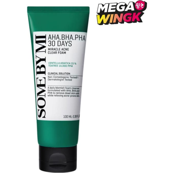 Some By Mi AHA BHA PHA 30 Dagen Miracle Acne Clear Foam – 100ml white