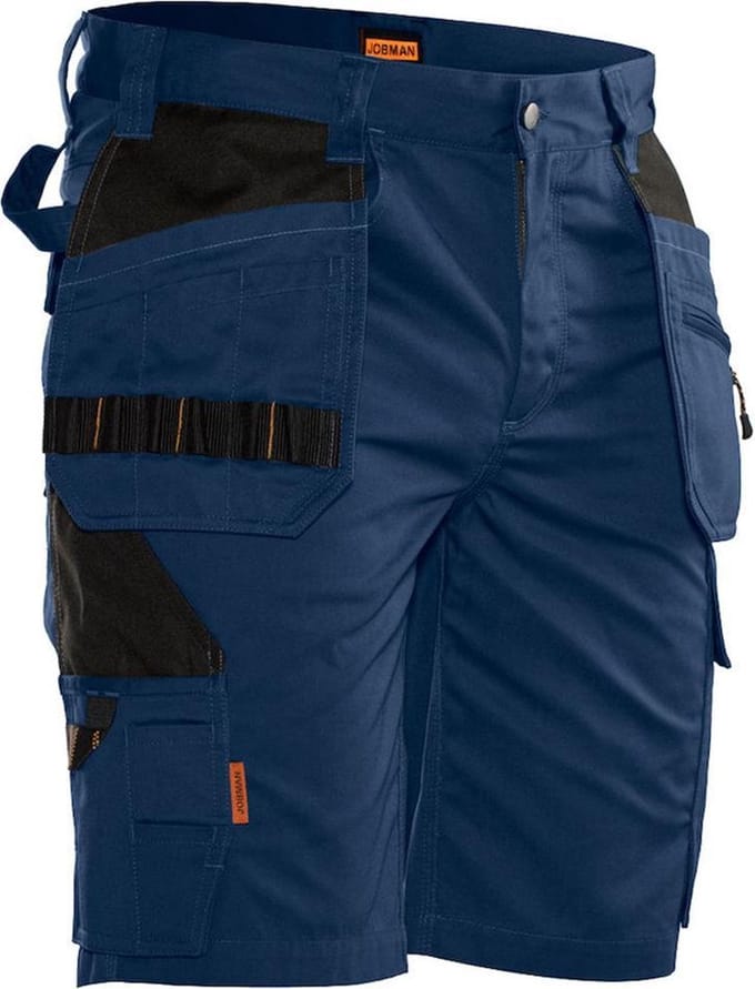 Jobman Practical 2722 Korte Werkbroek Holsterpockets - Mannen - Navy/Zwart - 58
