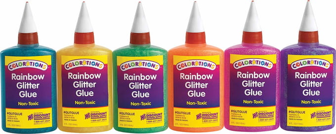 Glitterlijm | 6 kleuren | 118 ml
