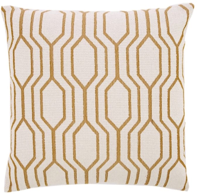 Light & Living - Joplin - Sierkussen - 45x45 - Cream & Gold