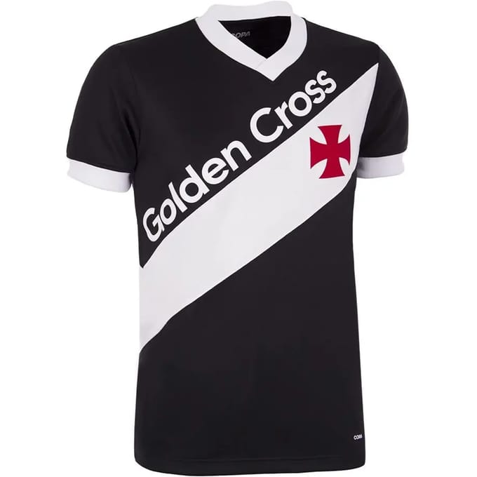 COPA - Vasco da Gama 1985 Retro Voetbalshirt - Heren - Zwart - XS
