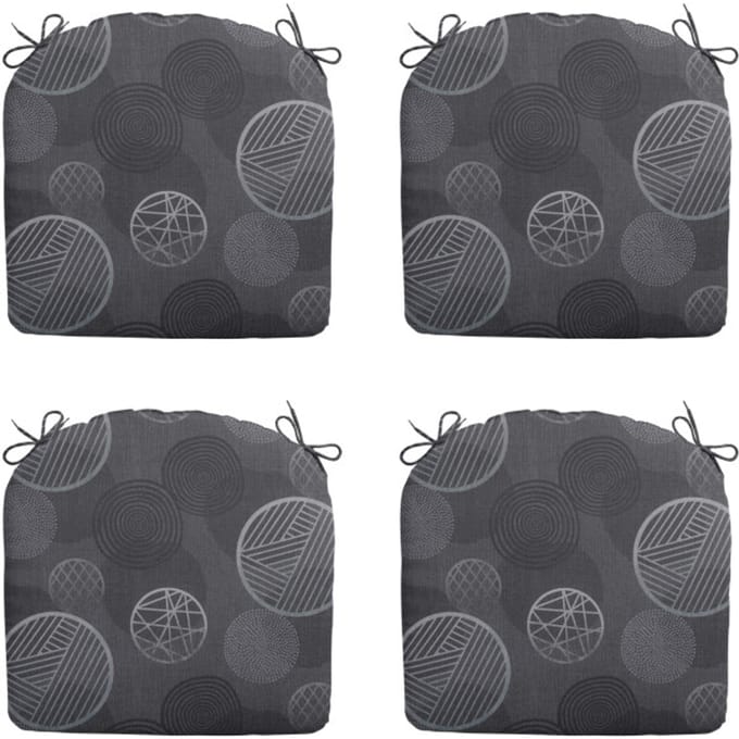 Madison - Zitkussen Circle grey - Ca. 46x48 cm - Set van 4