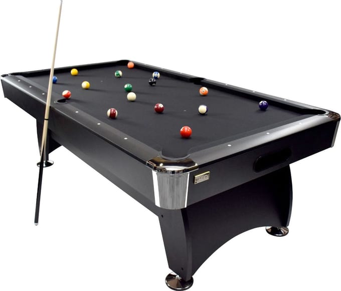 NORTH Gardone Pooltafel Zwart/Zwart 7FT