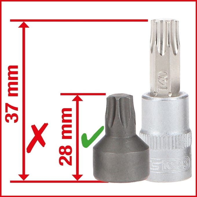 KS Tools 1/4 Bit-Stecknuss-Satz, extra kurz, 50-tlg 911.1850 Bitset