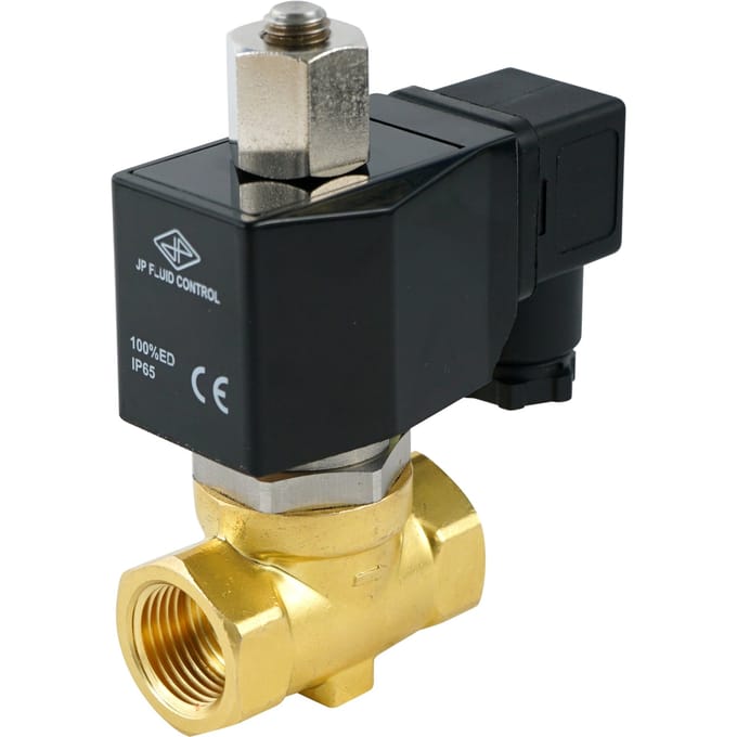 Magneetventiel ST-SB 1/4'' NO messing EPDM 0-10bar 12V DC - ST-SB014B105E-012DC
