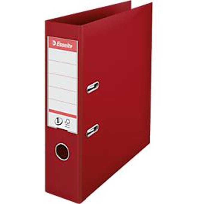 Esselte Ordner Power Nr. 1 - PP - A4 - rugbreedte 75 mm - verwisselbaar rugetiket - bordeaux