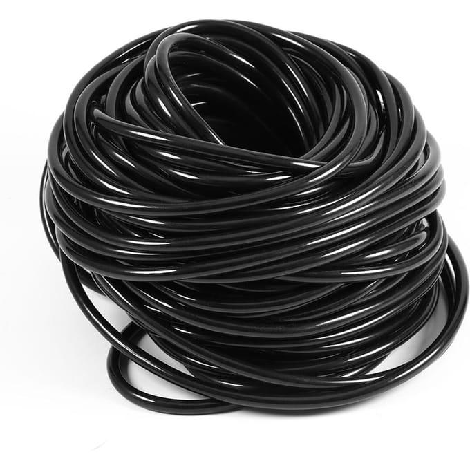 20M Tuinirrigatie Druppelslang 3/5mm Microbuis Slanglijn Druppelsysteem HG black