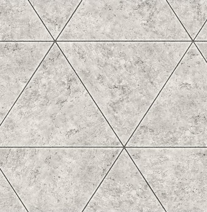 Restored Polished Concrete grijs behang (vliesbehang, grijs)