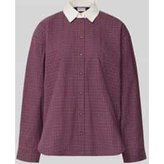 Oversized blouse met lange mouwen van puur katoen