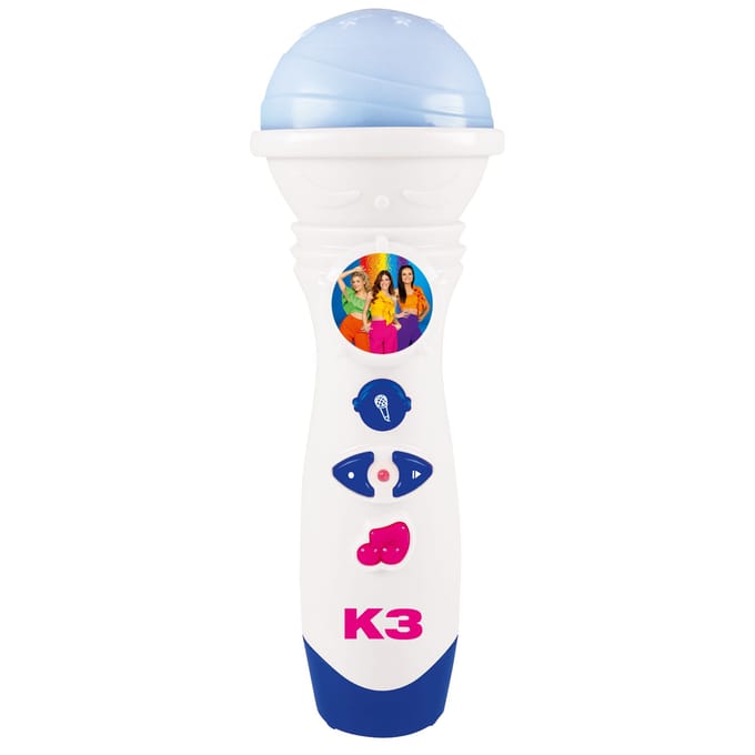 K3 - Speelgoedmicrofoon - Microfoon met stemopname - Met nieuwe liedjes - Alle kleuren