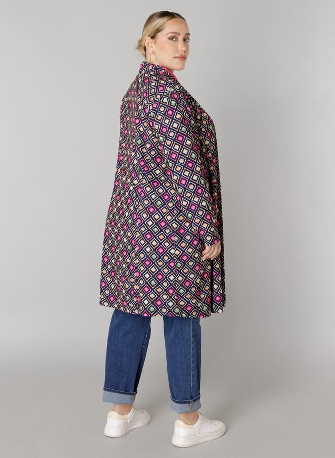 COLLETTA Ottelien Tops - Dark Blue/Multi col - maat X-0(44)