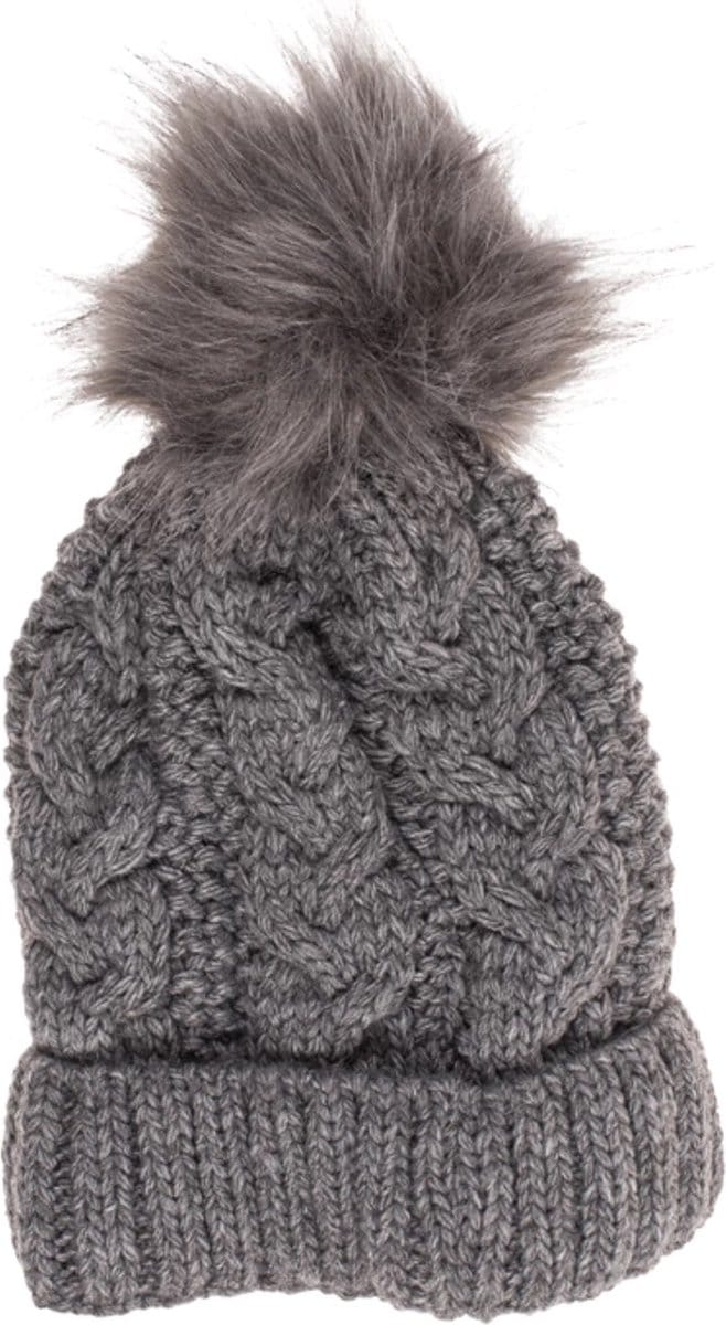 Out of the Blue - muts - beanie - damesmuts gevoerd - winter - grijs