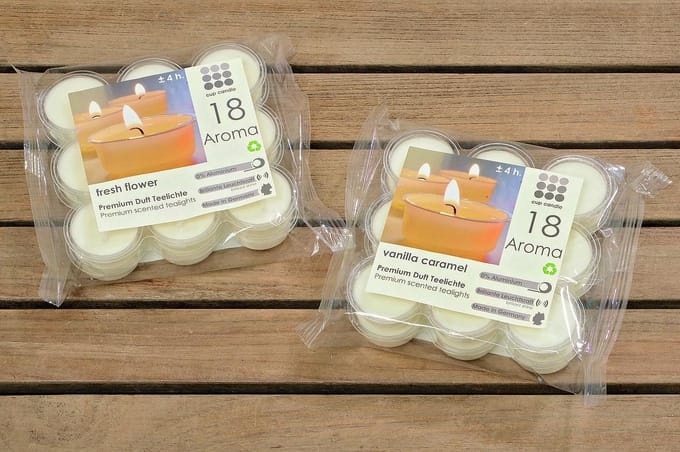 Waxinelicht - Geur Vanille -18 stuks
