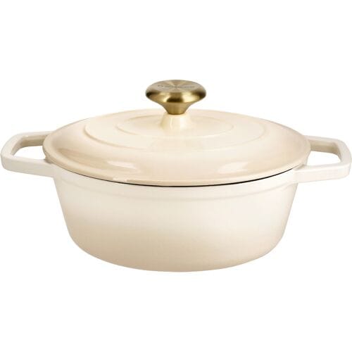 SILVERCREST Gietijzeren braadpan, Ø24 cm (Crème)