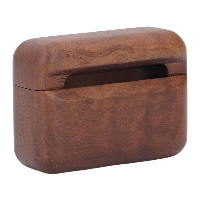 Houten Bluetooth Oortelefoonhoes Elegante Stijlvolle Fijn Gepolijste Bluetooth Oordopjes Beschermhoes voor IOS Pro Eaubuds black