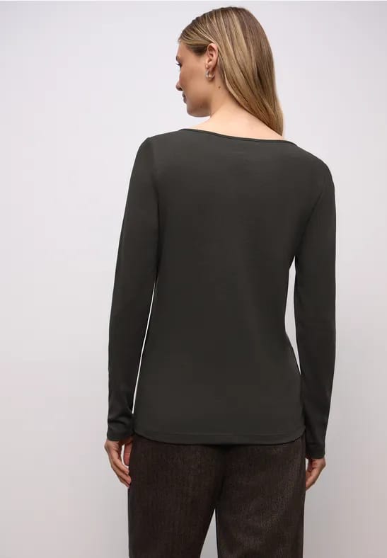 Basic shirt met lange mouwen