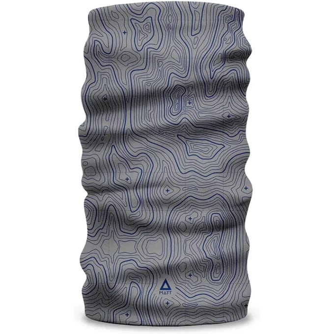 Matt Coolmax Eco Nekwarmer Blauw,Grijs