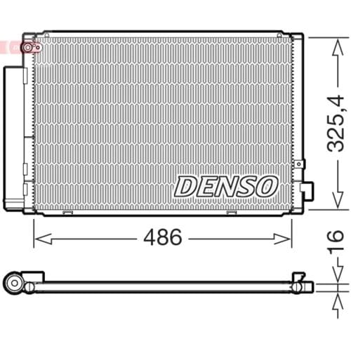 Condensator, airconditioning DENSO DCN50126