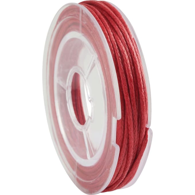 Juwelenkoord, 5 m x 1 mm - Rood