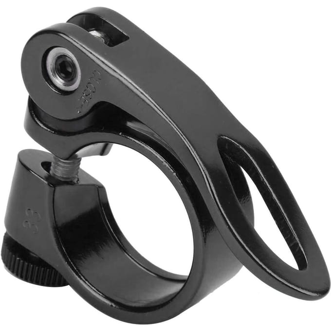 28,6 mm Duurzame Fiets Zadelbuisklem Fiets Aluminiumlegering Zadelpenklem Fietsaccessoire Zwart zwart