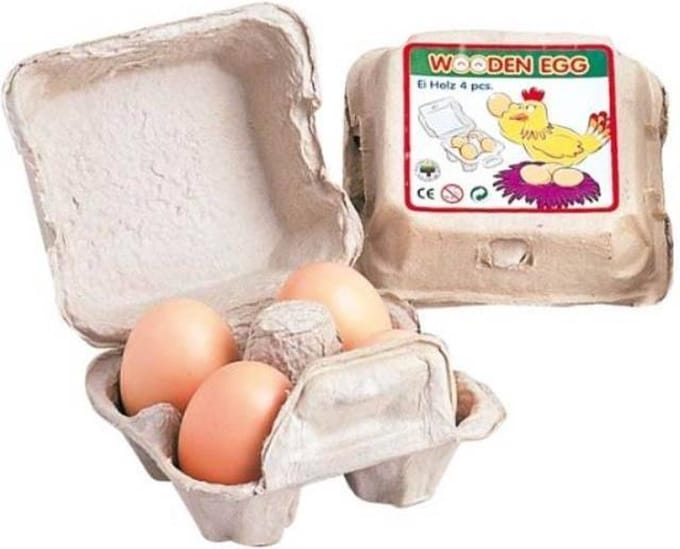 Santoys - Eieren - In doosje - 4dlg.