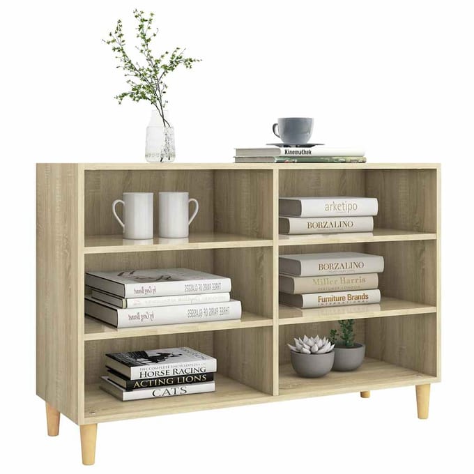vidaXL - Dressoir - 103,5x35x70 - cm - bewerkt - hout - sonoma - eikenkleurig