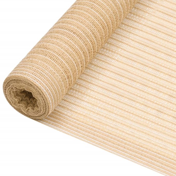 vidaXL - Privacynet - 75 - g/m² - 3,6x50 - m - HDPE - beige