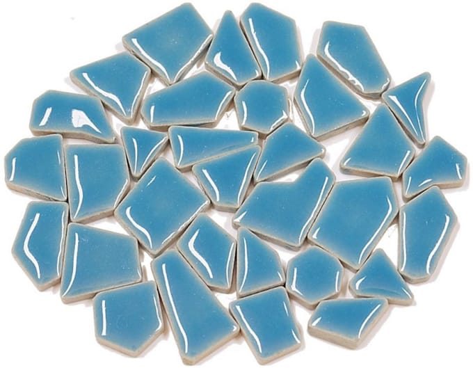 Colourful Mosaics mozaïek speelgoed Flip Mini Uni Caribisch Blauw 100 gr.