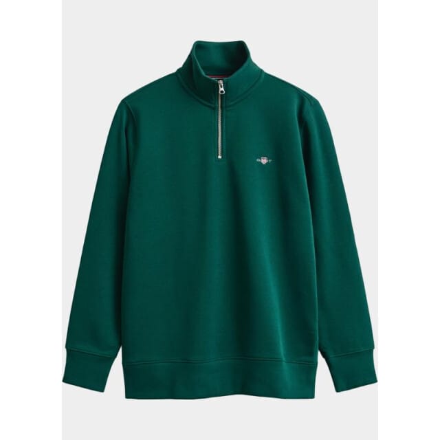 Gant Half zip sweater heren shield sweatshirt met korte r 2008005/373