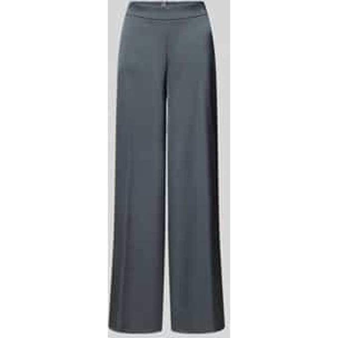 Wide fit stoffen broek met elastische band