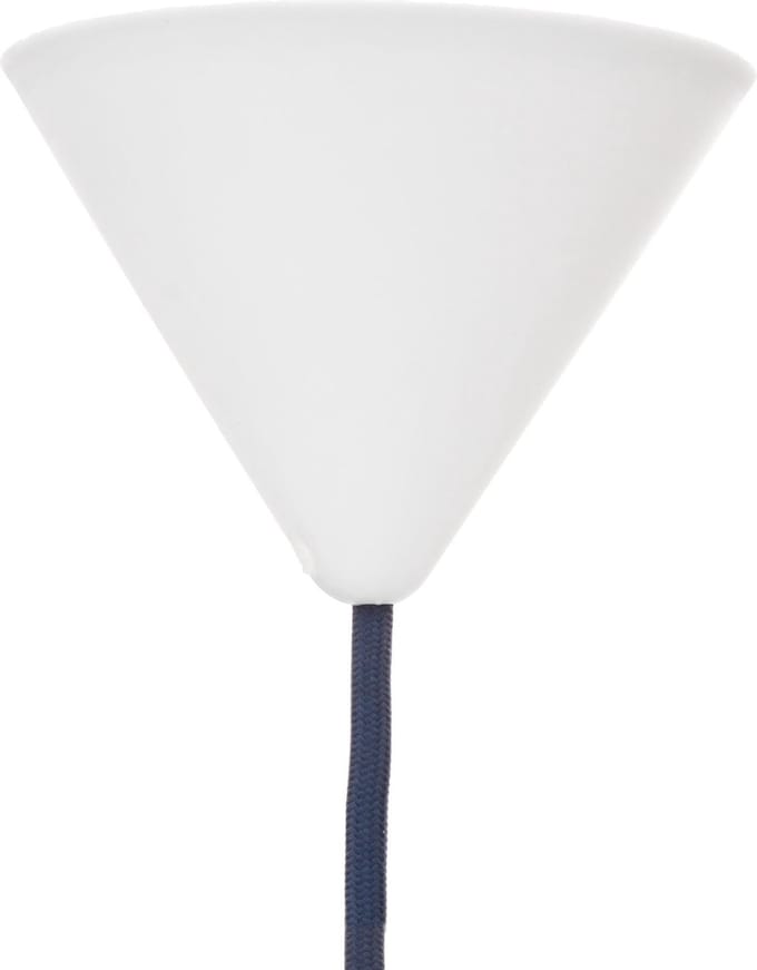 Snoerboer plafondkap 1 snoer - Ø11cm - wit - kunststof - kegel